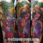 Geisha Sleeve Tattoo by Joe Capobianco