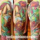 Floating Capo Gal Tattoo by Joe Capobianco