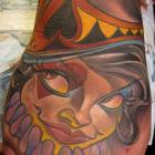 Queen of Spades Capo Gal Tattoo by Joe Capobianco